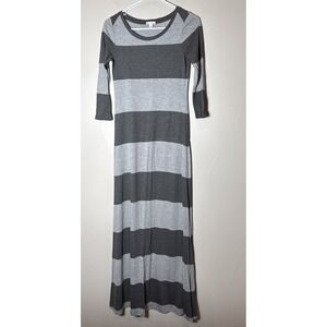 The Gap Women's Gray Striped Maxi Dress Or Skirt  Size Xs Long Rayon Soft